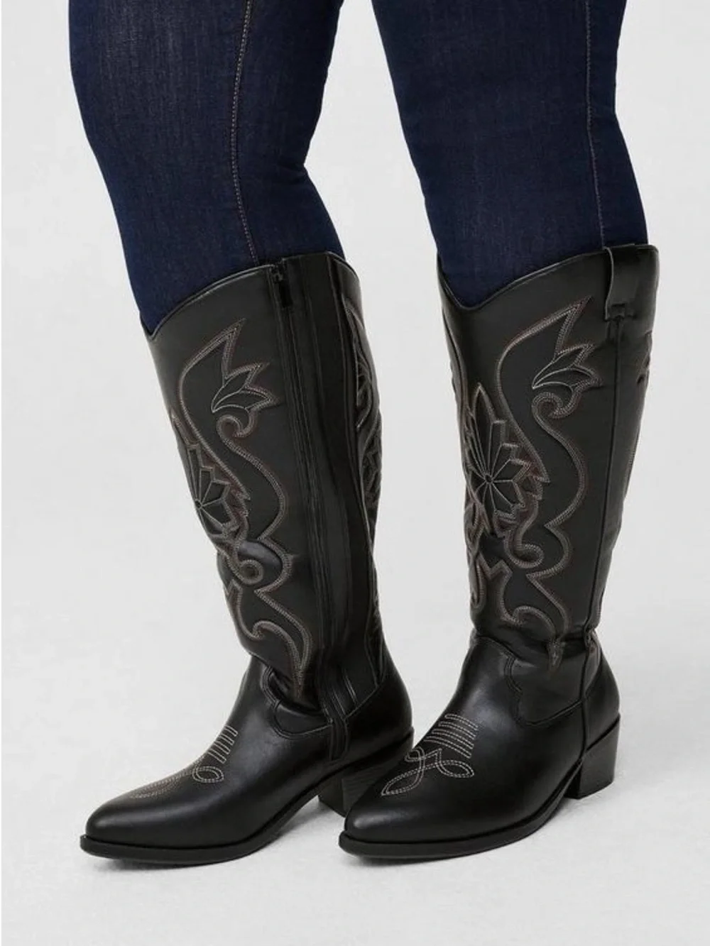 NEW ✨ Torrid Tall Western Knee Boot (Wide width and calf) size 8.5 Black